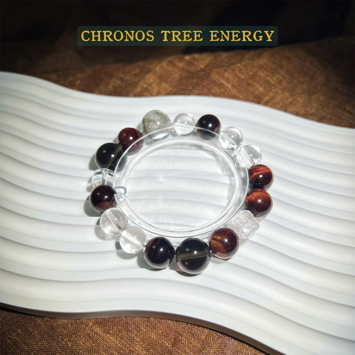 Tigerite｜Smoky Quartz｜Rock Crystal｜Jewelry Bracelet - Chronos Tree Energy
