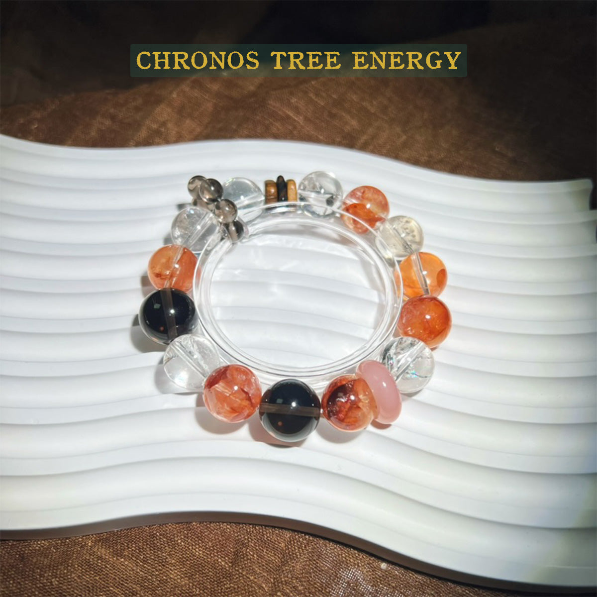 Hematoid Ouartz｜SmokyQuartz｜Rock Crystal｜Jewelry Bracelet - Chronos Tree Energy