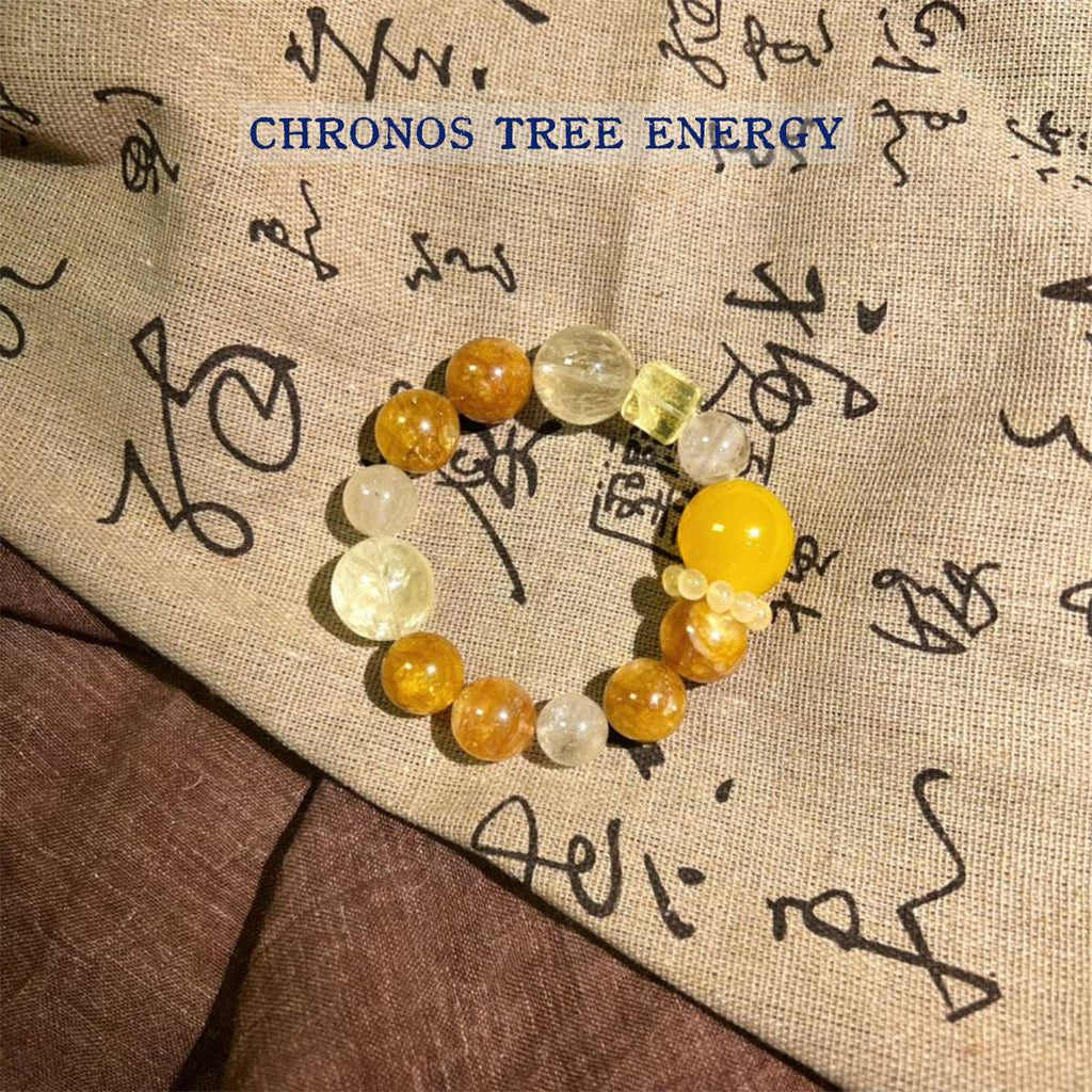 Carnelian｜Hematoid Quartz‌｜Citrine｜Golden Healer｜Rock Crystal｜Jewelry Bracelet - Chronos Tree Energy