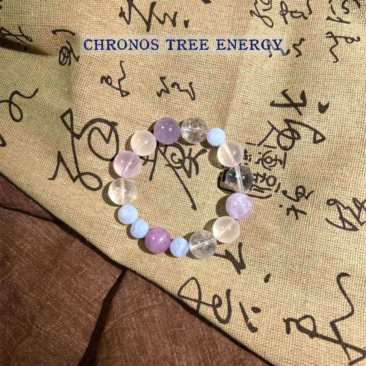 Blue Lace Agate｜Amethyst｜Rock Crystal｜Kunzite｜Jewelry Bracelet - Chronos Tree Energy