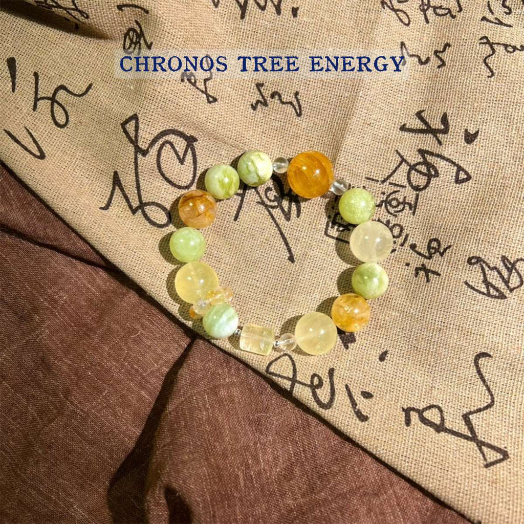 Golden Healer｜Serpentine Jade｜Citrine｜Topaz｜Jewelry Bracelet - Chronos Tree Energy
