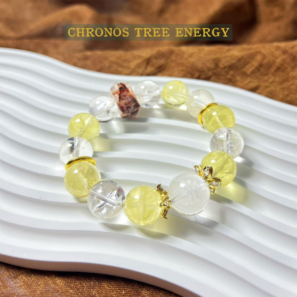 Hematoid Quartz｜Citrine｜Phantom Quartz｜Jewelry Bracelet - Chronos Tree Energy