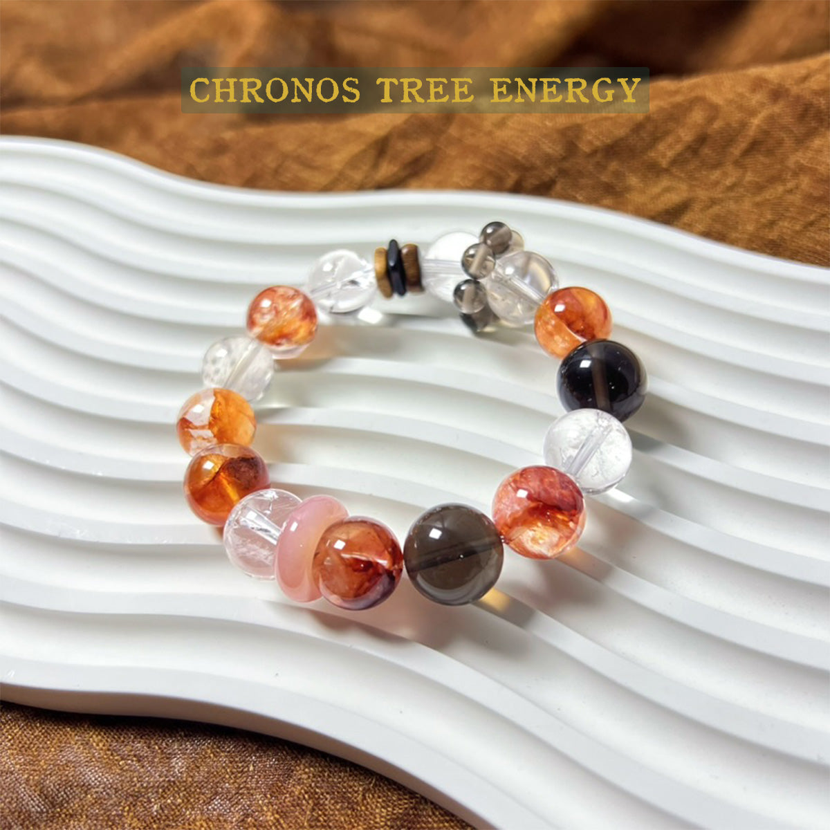 Hematoid Ouartz｜SmokyQuartz｜Rock Crystal｜Jewelry Bracelet - Chronos Tree Energy
