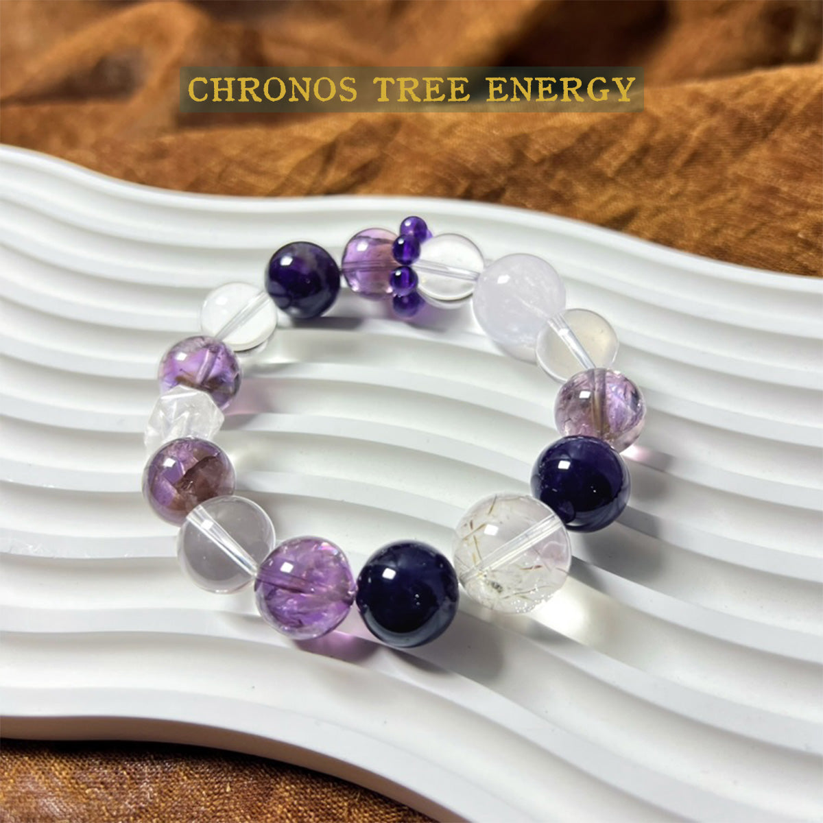 Amethyst｜Rock Crystal｜Super Seven｜Jewelry Bracelet - Chronos Tree Energy