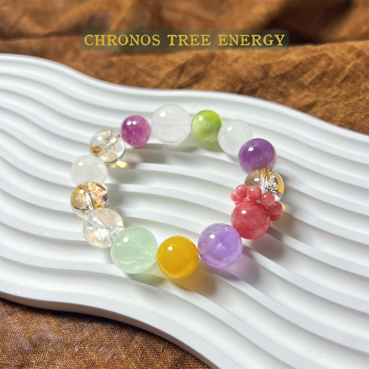 Amethyst｜Rock Crystal｜Super Seven‌｜Rhodonite｜Serpentine Jade｜Phantom Quartz｜Carnelian｜Jewelry Bracelet - Chronos Tree Energy